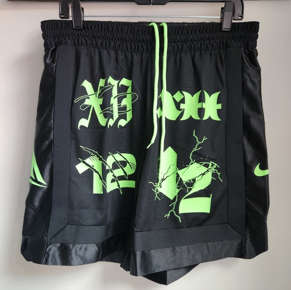 Nike Ja Morant Dri-Fit DNA 6 Basketball Shorts Black Green  Size L - Picture 3 of 12